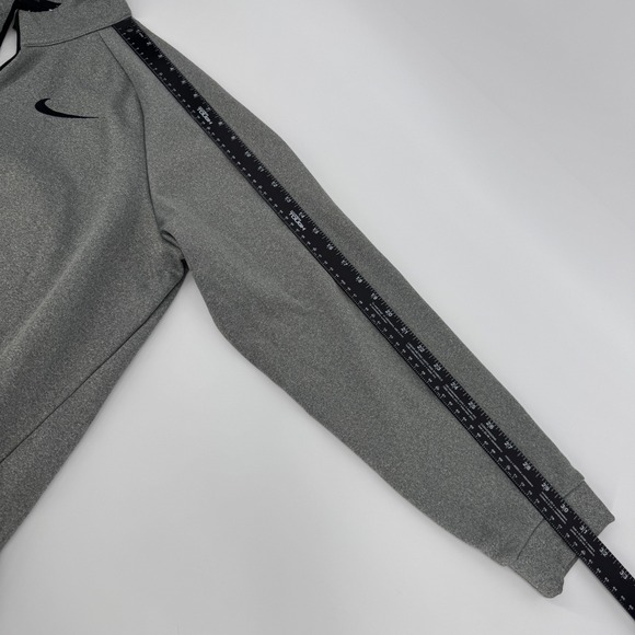 Nike Dri Fit Mens Pullover Sweatshirt Gray 1/4 Zip Long Sleeve XXL - Picture 8 of 8
